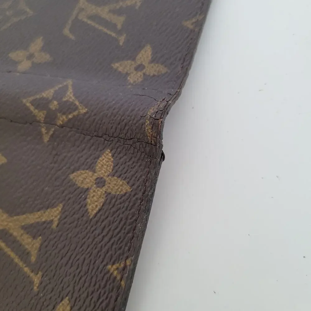 Authentic‎ Louis Vuitton LV Monogram Folio iPhone X Case Brown Phone Case